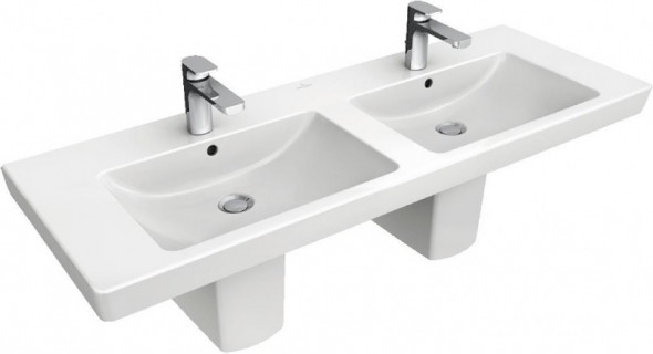 Villeroy&amp;Boch Subway 2.0 umywalka meblowa podwójna 130cm biała weiss alpin 7175D001
