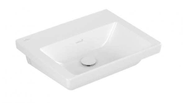 Villeroy&amp;Boch Subway 3.0 umywalka meblowa 55x44 cm bez otworu Weiss Alpin CeramicPlus 4A70F6R1