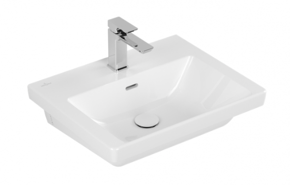 Villeroy&amp;Boch Subway 3.0 umywalka meblowa 55x44 cm z przelewem Weiss Alpin 4A70F401