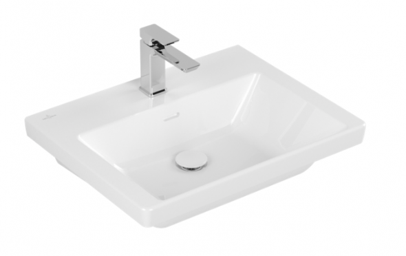 Villeroy&amp;Boch Subway 3.0 umywalka meblowa 60X47 cm bez przelewu weiss alpin CeramicPlus 4A7061R1