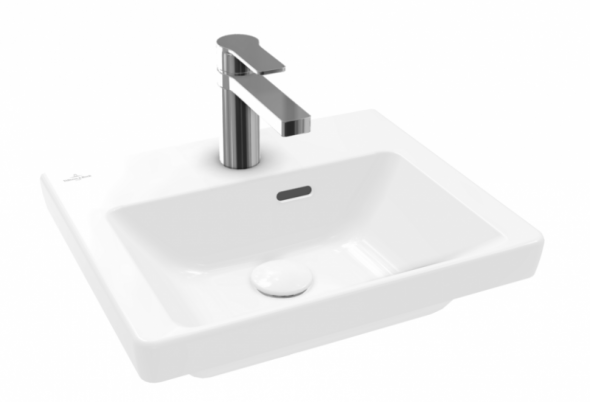 Villeroy&amp;Boch Subway 3.0 umywalka wisząca 45x37 cm z przelewem Weiss Alpin 43704501