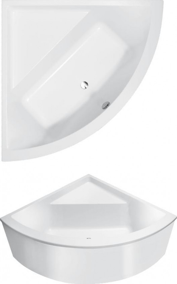 Villeroy&amp;Boch Subway wanna narożna 130x130 biała weiss alpin UBA 130 SUB 3V-01