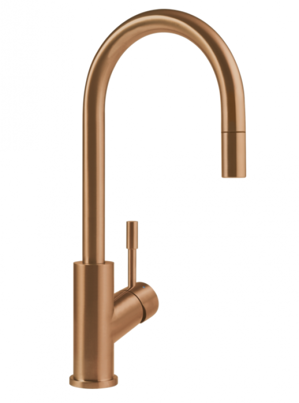 Villeroy&amp;Boch Umbrella Flex bateria kuchenna z wyciąganą wylewką miedziany 92540004