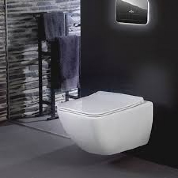 Villeroy&amp;Boch Venticello DirectFlush muszla wisząca ceramicplus + deska wolnoopadająca 4611R0R1 + 9M80S101