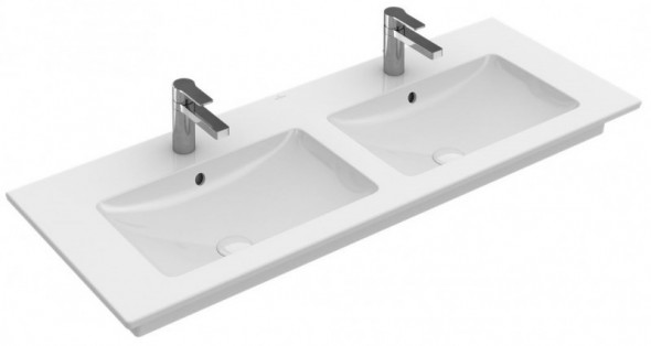 Villeroy&amp;Boch Venticello umywalka meblowa podwójna 130cm z przelewem weiss alpin ceramicplus 4111DLR1