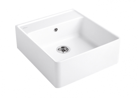 Villeroy&amp;Boch zlewozmywak ceramiczny 1 komora Weiss Alpin CeramicPlus 632061R1
