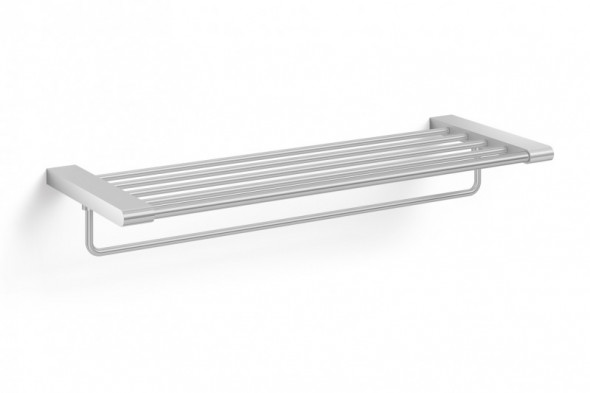ZACK Atore półka łazienkowa z relingiem 64 cm stal nierdzewna polerowana 40472