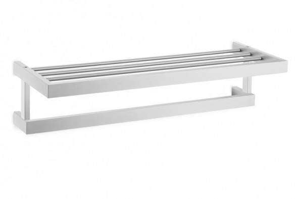 ZACK Linea półka łazienkowa z relingiem stal nierdzewna matowa 40372