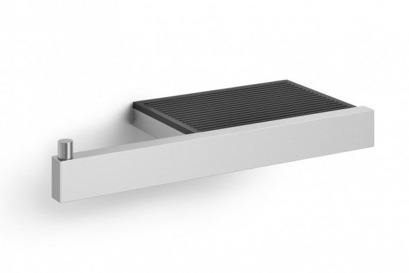 ZACK Linea uchwyt na papier toaletowy z półką stal nierdzewna matowa 40376