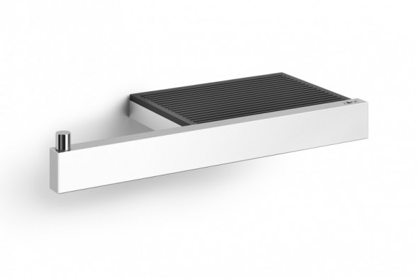 ZACK Linea uchwyt na papier toaletowy z półką stal nierdzewna polerowana 40407