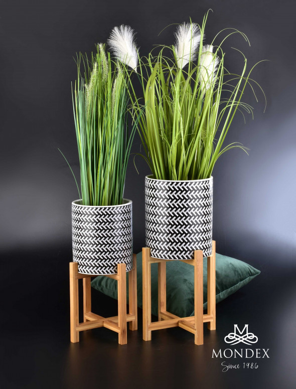 AVA BLACK DONICZKA śr.18xh20cm          na stojaku