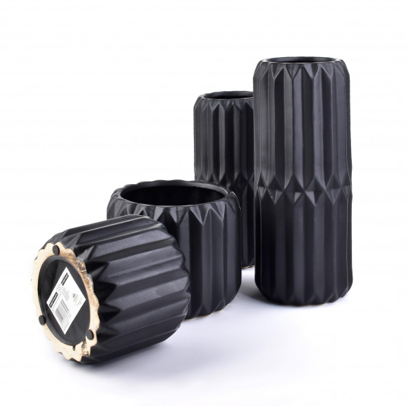BABETTE BLACK WAZON 12.5x12.5x28.5cm