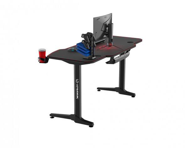 Biurko FRAG czerwone gamingowe