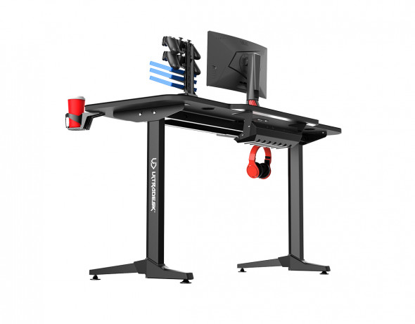 Biurko FRAG grafitowe gamingowe