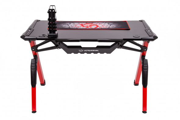 Biurko INVADER czerwone gamingowe