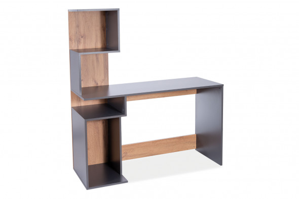 Biurko młodzieżowe B-007 antracyt/dąb wotan