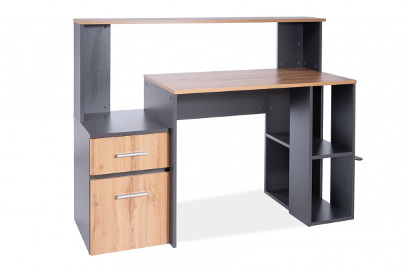Biurko młodzieżowe B-008 dąb wotan/antracyt