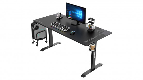 Biurko MOMENTUM czarne gamingowe