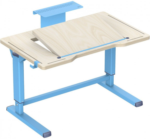 Biurko regulowane CROIS 105x60 niebieskie