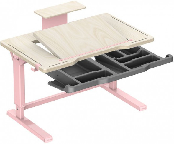 Biurko regulowane CROIS 85x52 różowe