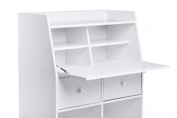 Biurko SCRIBI białe z sekretarzykiem