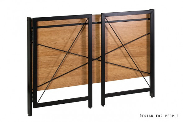 Biurko składane QUICK dąb/czarny