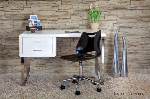 Biurko SOLANO biały połysk