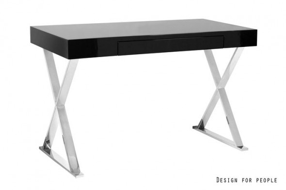 Biurko ZEFIR czarny połysk