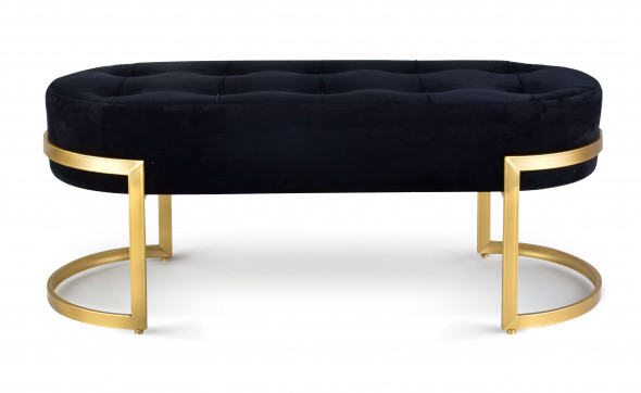 CHARLES Ławka pikowana h40x39x96cm