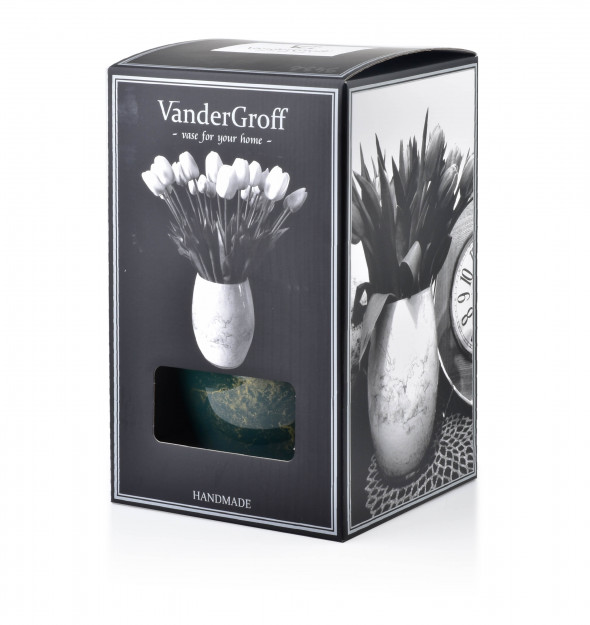 Cristie wazon BECZKA zielono-biała