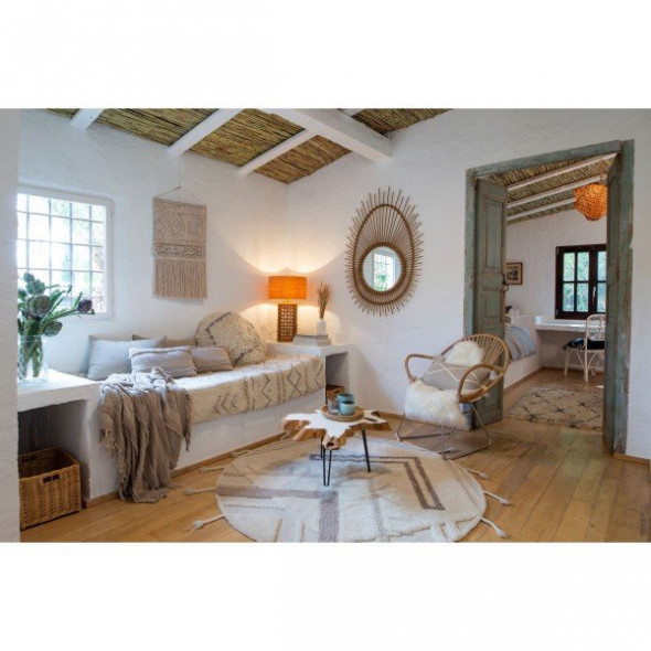 Dywan BANNOCK 160x160 beżowy/brązowy