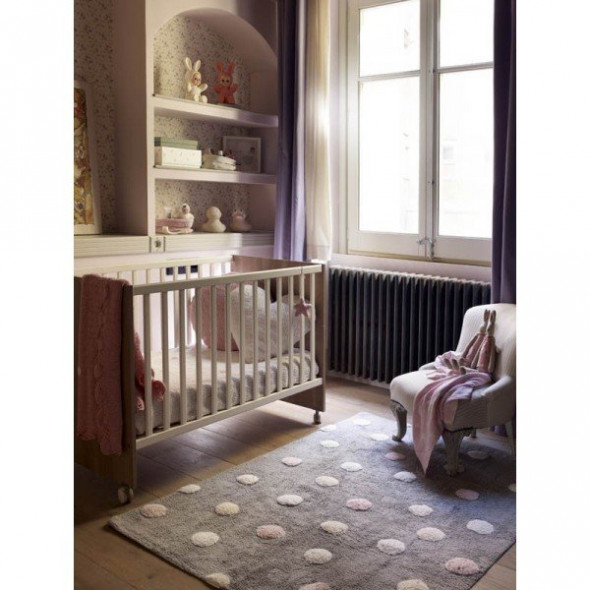 Dywan dziecięcy TOPOS TRICOLOR GREY ROSA/PINK 120x160 szary