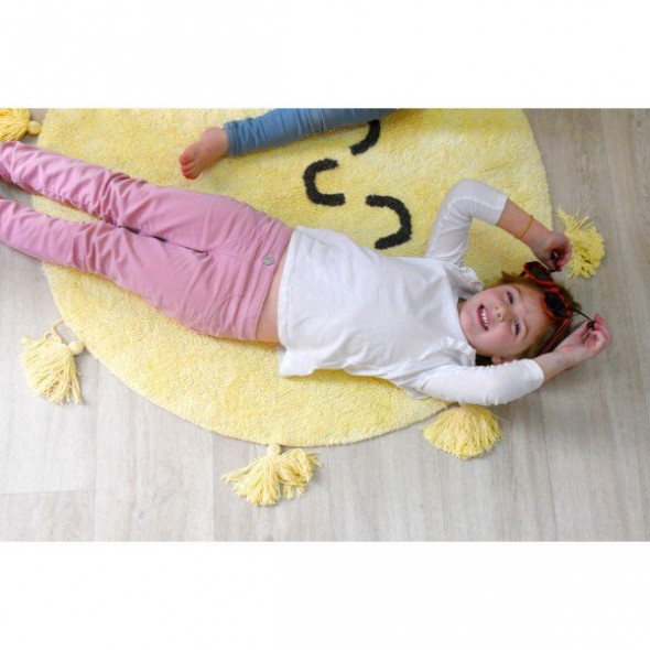 Dywan dziecięcy YOU'RE MY SUNSHINE 100x100 żółty