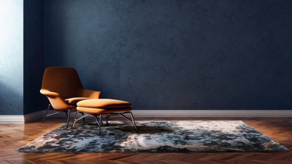 Dywan ESCAPE BLUE 200x300 niebieski