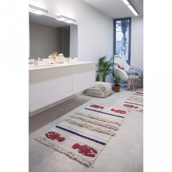 Dywan MINI LOBSTER L 170x240 beżowy/czerwony