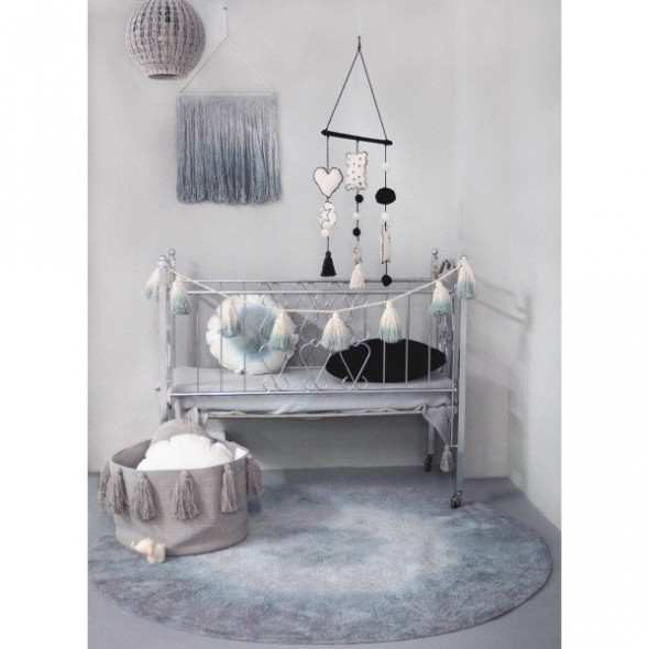 Dywan TIE-DYE VINTAGE BLUE 150x150 niebieski