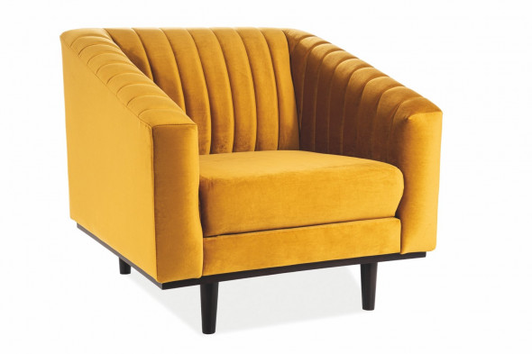 Fotel ASPREY VELVET 1 curry