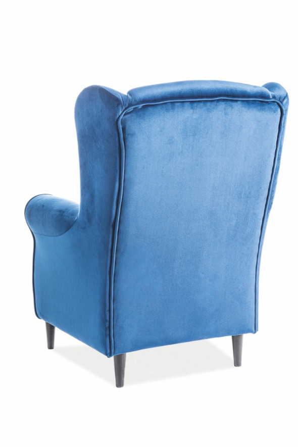 Fotel BARON VELVET granatowy