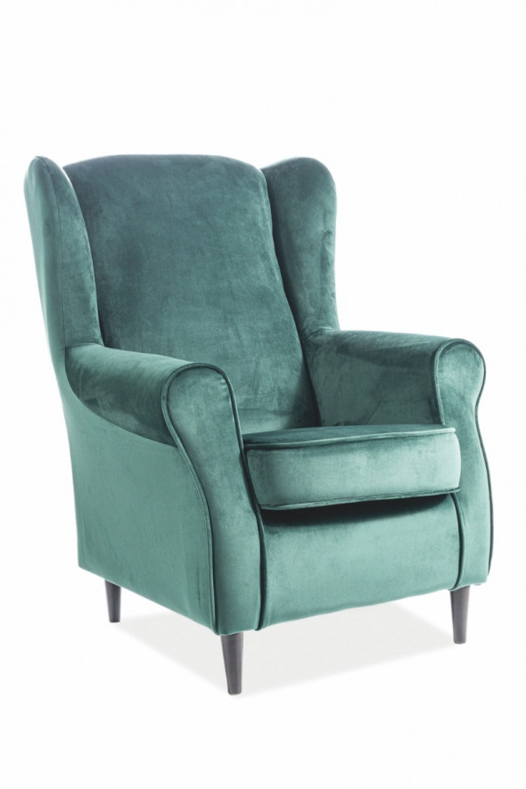 Fotel BARON VELVET zielony
