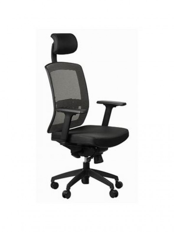 Fotel biurowy ERGON szary/czarny