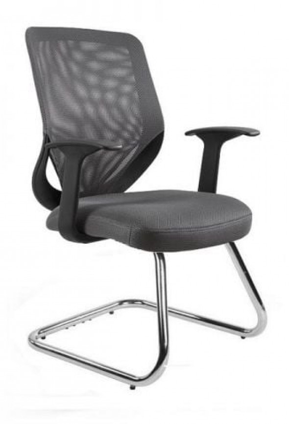 Fotel biurowy MOBI SKID szary