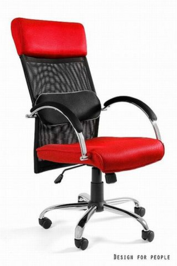 Fotel biurowy OVERCROSS czerwony