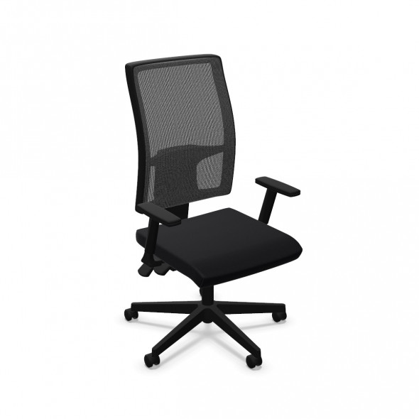 Fotel biurowy TAKTIK SM01 czarny