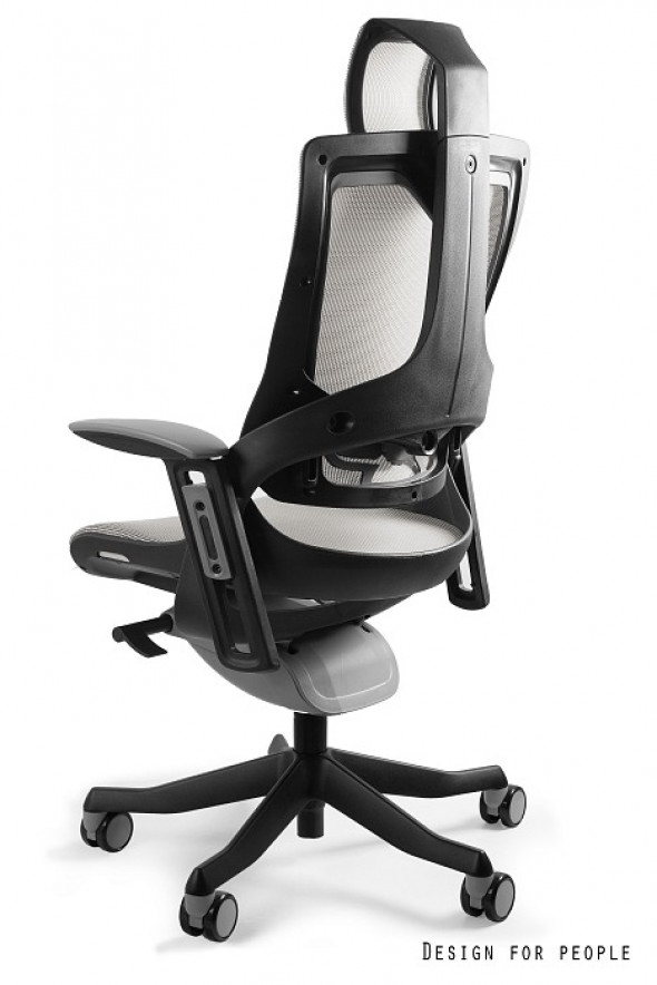 Fotel biurowy WAU 2 czarny/szary siatka