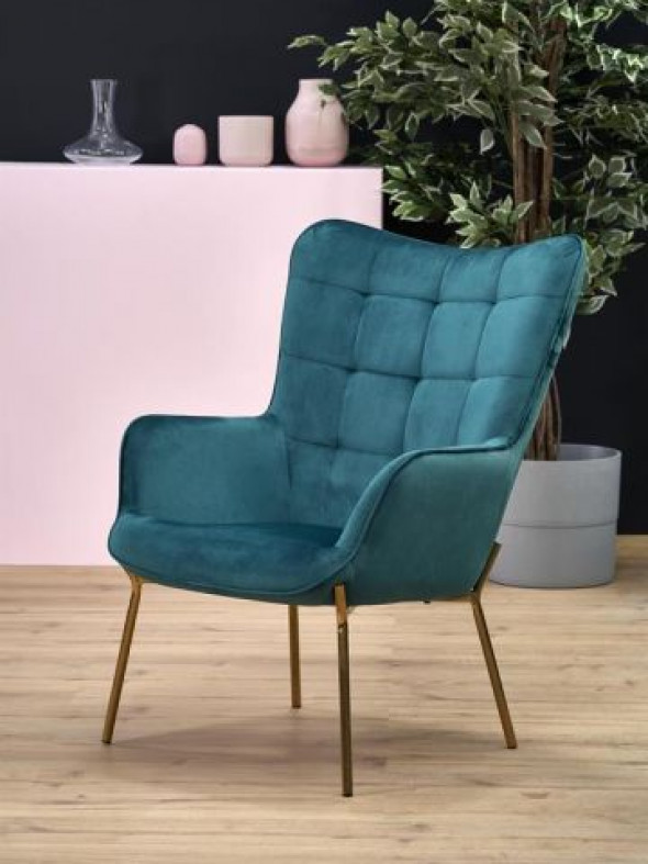 Fotel CASTEL zielony