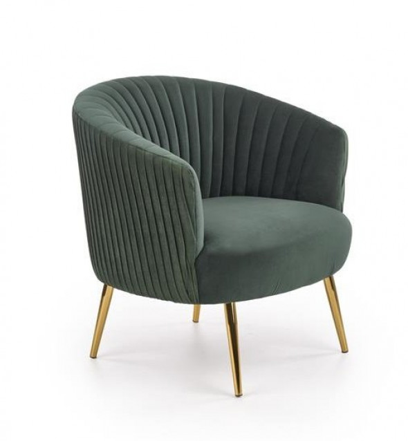 Fotel CROWN ciemno zielony