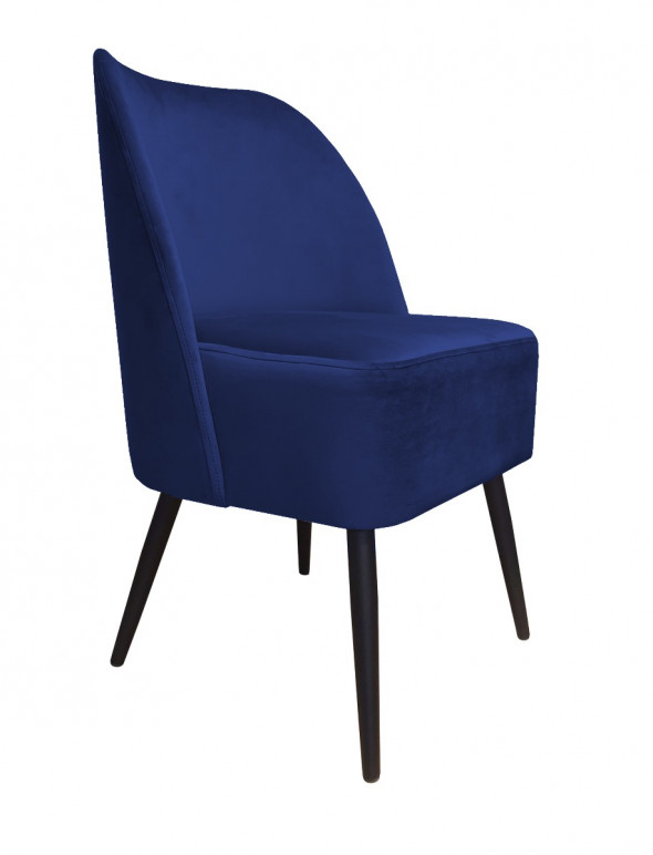 Fotel DUNAJ VELVET granatowy