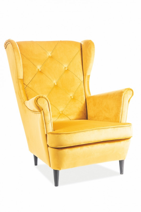Fotel LADY VELVET curry