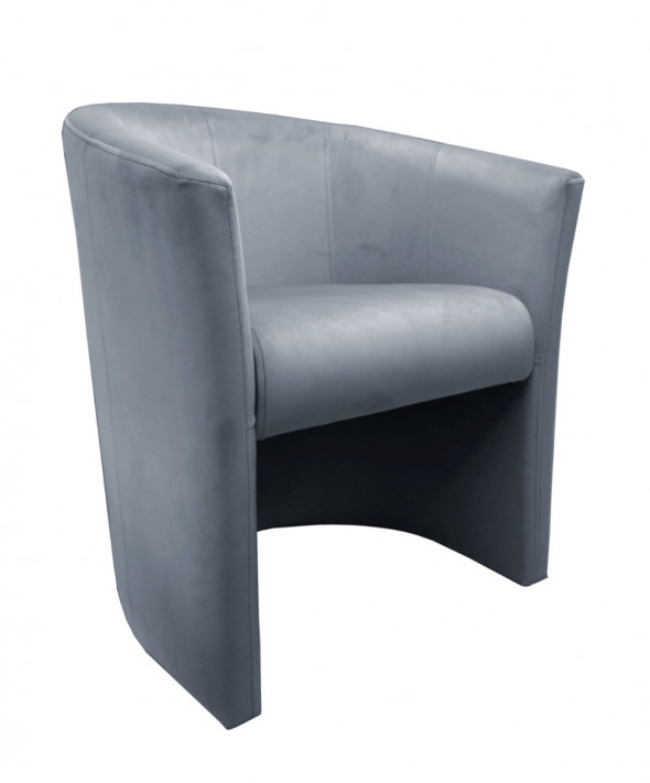 Fotel MAROS BL VELVET ciemno szary