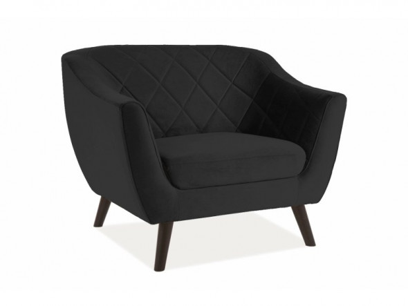 Fotel MOLLY 1 VELVET czarny